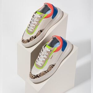 Hoff Rhine crocodile sneakers women’s shoes 7.5 low top free people leather